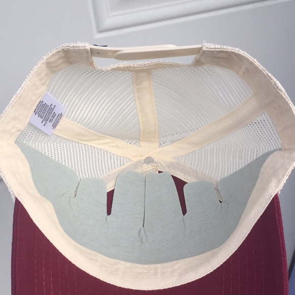 LIFE IS GOOD Trucker Hat  SnapBack Burgundy/Beige - Picture 6 of 11